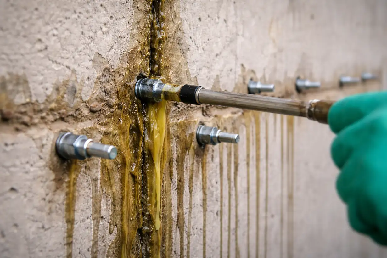 Waterstop de PVC amarillo para juntas de concreto en construcción