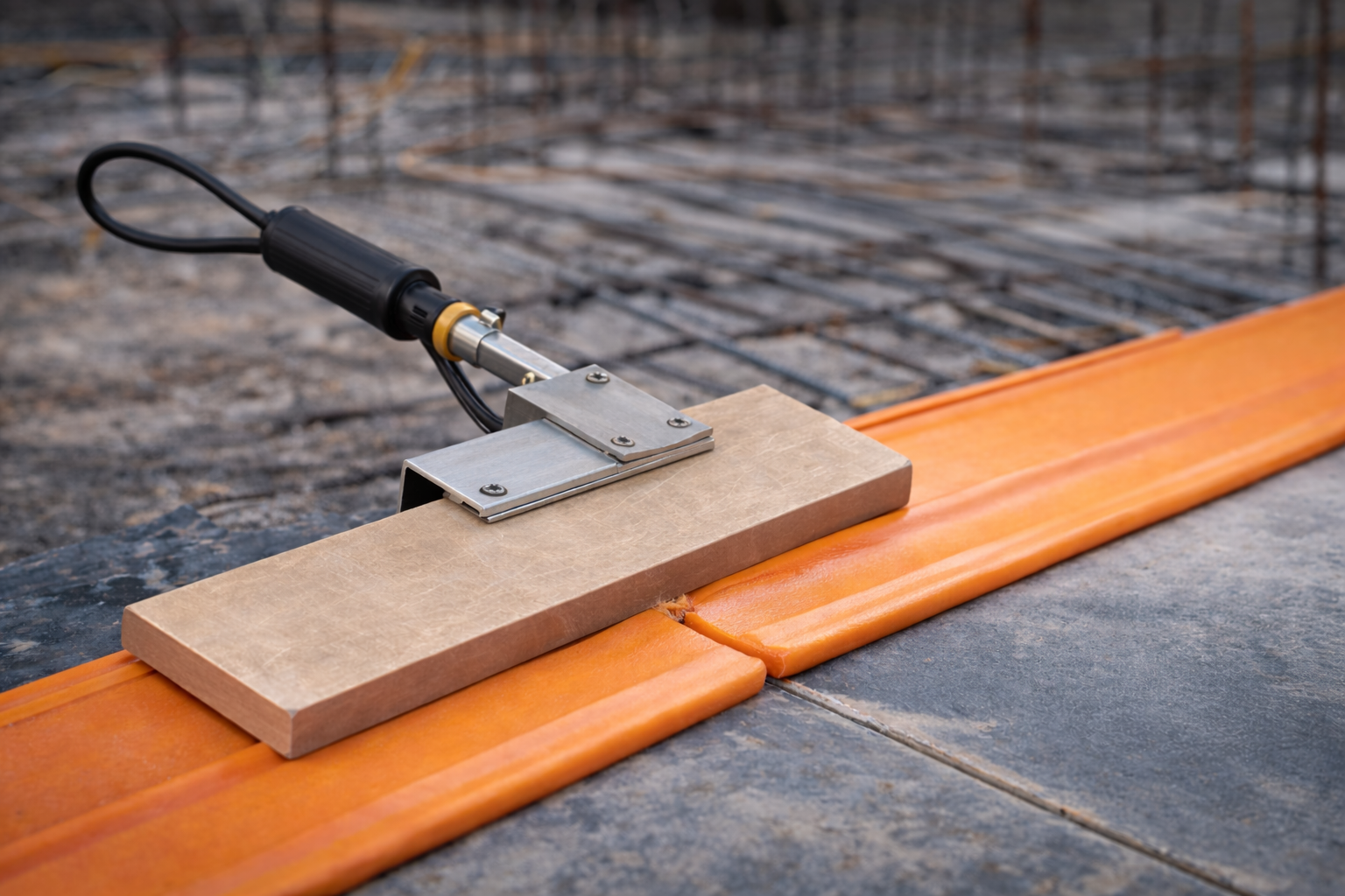 Temperatura correcta para soldar Waterstop PVC con Splicing Iron en obra