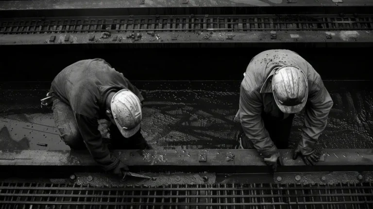 Trabajos de impermeabilización con waterstop PVC en juntas de concreto en obra